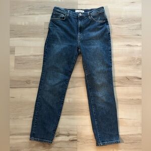 Mango Claudia Slim-Fit Cropped Jeans